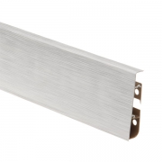 266  Listwa przypodłogowa HI-LINE PRESTIGE Aluminium szczotkowane białe