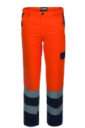 Spodnie robocze dwukolorowe Rossini HI-VIS pomarańczowe 240g/m2