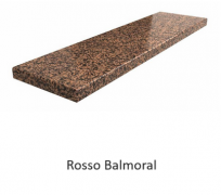 Parapet granitowy Rosso Balmoral 2 cm